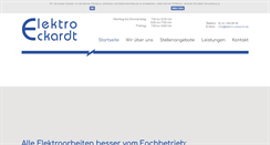 Desktop Screenshot of elektro-eckardt.de