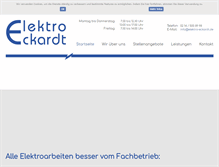 Tablet Screenshot of elektro-eckardt.de